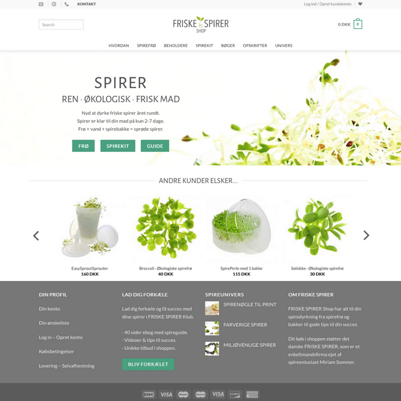 friske spirer webshop